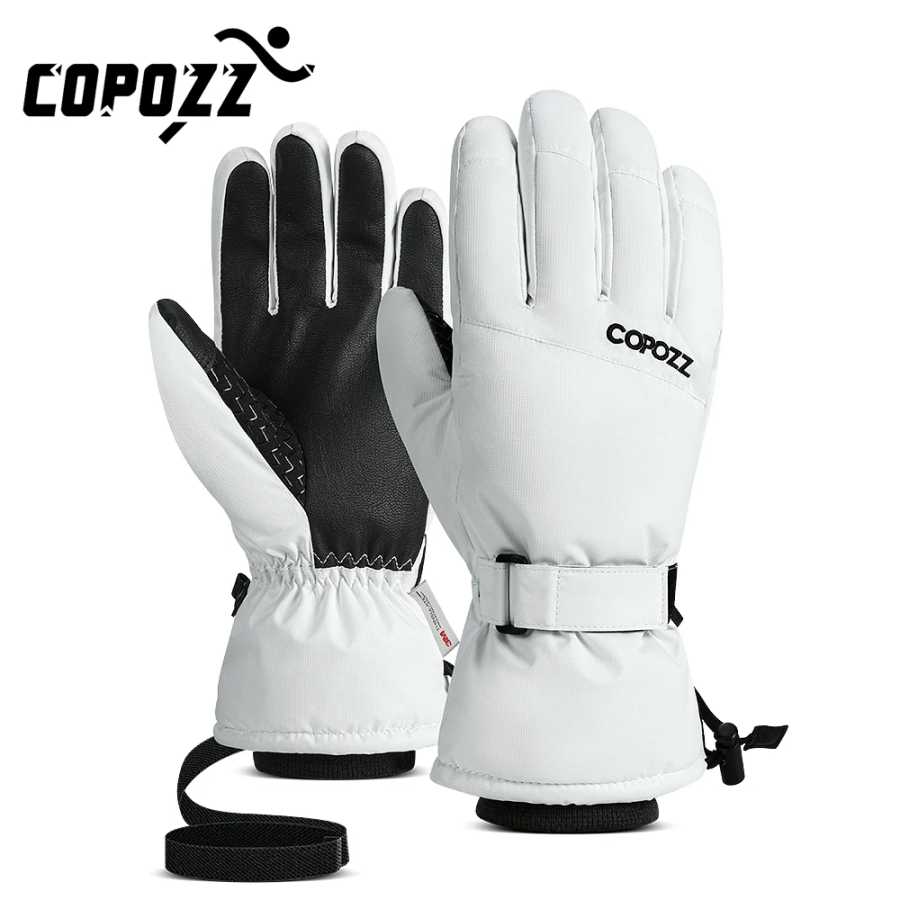 Copozz мужские и женские зимние лыжные перчатки, водонепроницаемые сверхлегкие перчатки для сноуборда, мотоциклетные перчатки для езды по снегу, сохраняющие тепло, ветрозащитные перчатки Лыжи и сноубординг