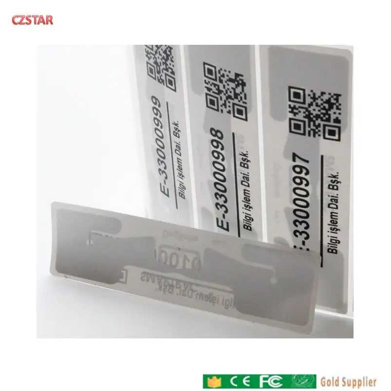 Фотография №2 товара Czstar 100 шт. 3D всенаправленная UHF RFID-метка, наклейка, высококачественная инвентарная