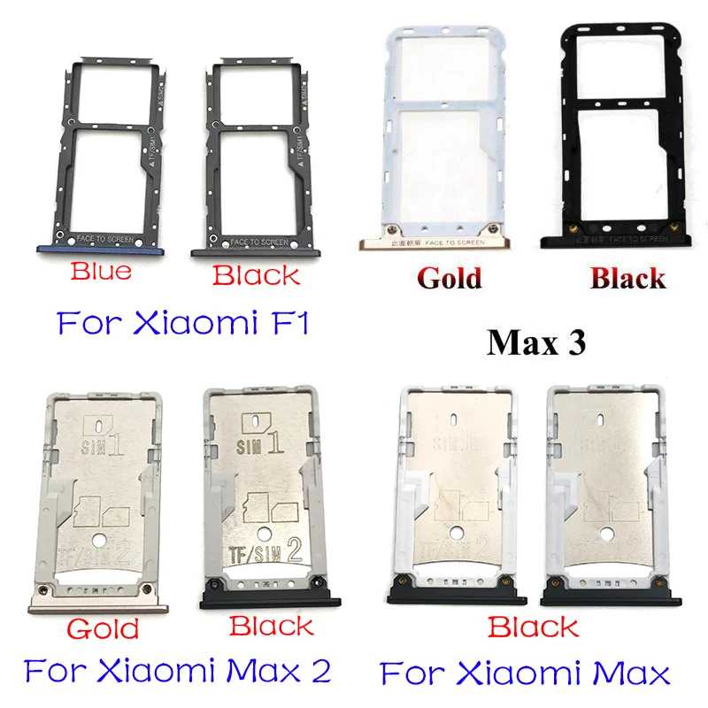 НОВЫЕ аксессуары для SIM-карт для Xiaomi Mi Max 2 3 / для Pocophone F1: лоток для SIM-карты, держатель, запчасть для ремонта SIM-карты и аксессуары