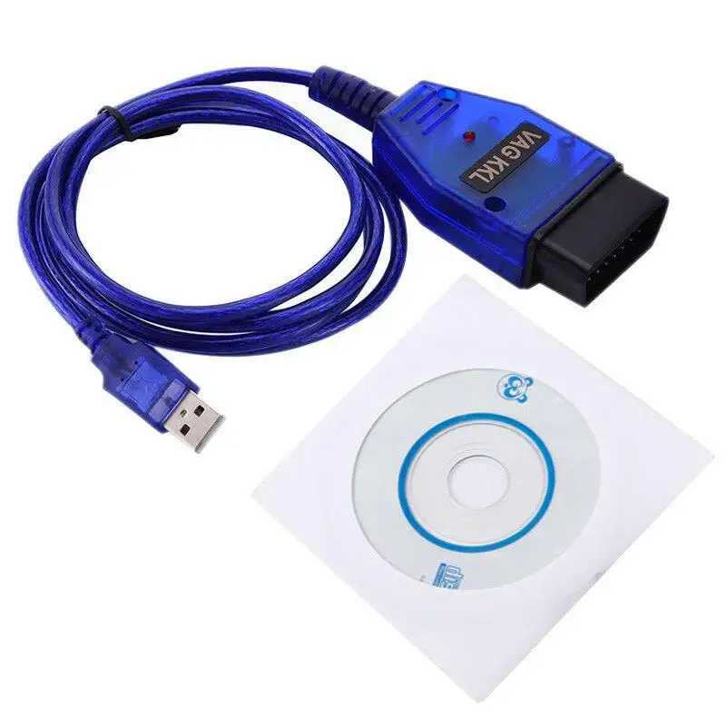 Фотография №3 товара Автомобильный USB-кабель интерфейса Vag-Com KKL VAG-COM 409.1 OBD2 II OBD