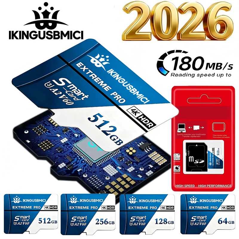 Карты памяти SD, Micro TF, TF 32 ГБ, 64 ГБ, 128 ГБ, класс 10, быстрая передача данных, водонепроницаемые, Full HD, для ПК, дронов, видеонаблюдения Хранение данных
