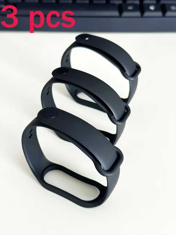 3 шт. ремешок для часов Mi Band 7, 6, 4, 5, 3, 9, браслет Xiaomi Mi Band, силиконовый спортивный сменный браслет, аксессуары для умных часов Аксессуары для часов