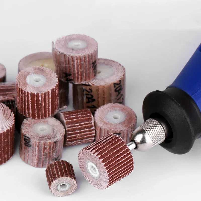 10/12/15/20 мм лепестковые шлифовальные круги для аксессуаров Dremel, абразивные материалы, шлифовальная машина, лепестковая шлифовальная машина, дрель, вращающийся инструмент Абразивные инструменты и абразивы