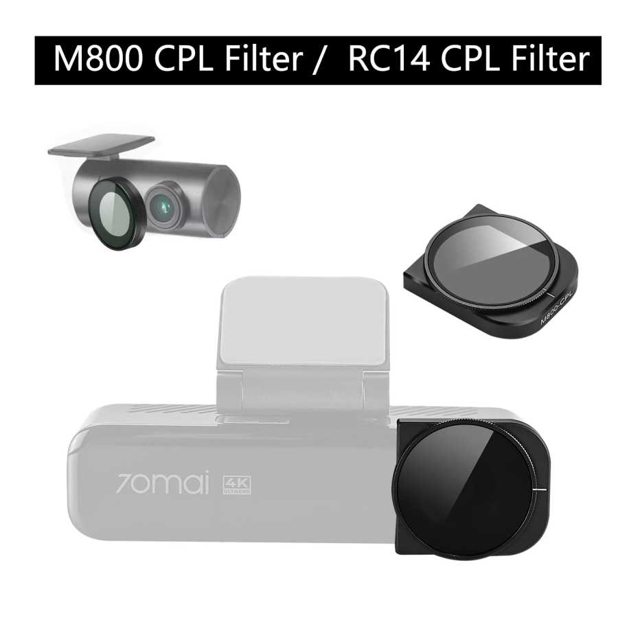 Для 70mai Dash Cam 4K M800 уменьшает блики, отражает для задней камеры 70mai RC14 CPL фильтр Автоэлектроника