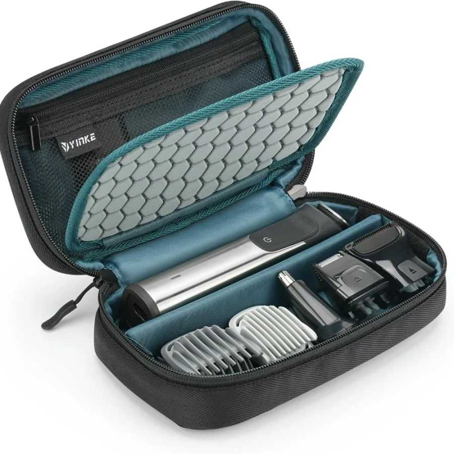 Дорожный чехол для бритвы Yinke для Multigroom Series 3000/5000/7000/9000, мужской электрический триммер для бороды, сумка-органайзер для хранения Бритье и удаление волос