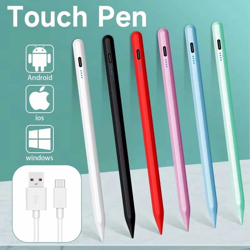 Новый универсальный стилус для планшета Touch Pen для iPad Apple Pencil, мобильного телефона Huawei Lenovo Samsung Phone Xiaomi Redmi Аксессуары для мобильных телефонов