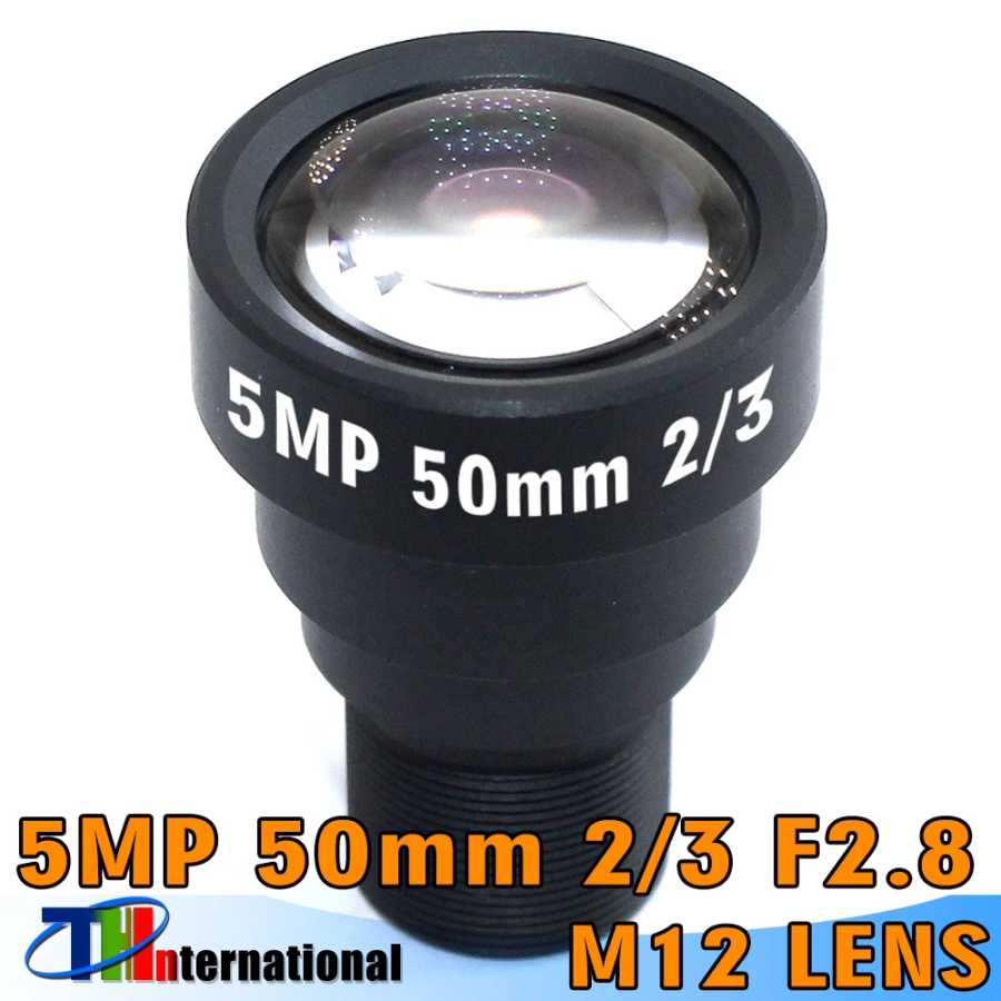 5 МП 25 мм 35 мм 50 мм M12 2/3 "объектив для HD IP-камеры CCTV объектив F2.8 длинный для AHD EKEN SJCAM Xiaomi Yi Gopro Спортивная камера Видеонаблюдение
