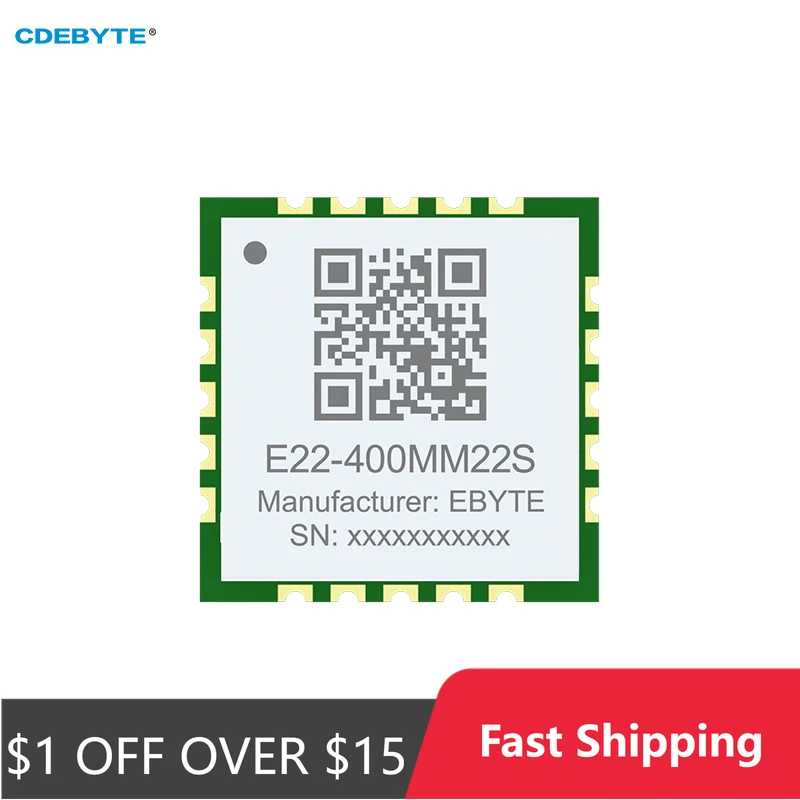 SX1268 Модуль LoRa 433 МГц CDEBYTE E22-400MM22S Сверхмалый размер 21,5 дБм 7 км SMD RF Модуль приемопередатчика Оборудование для связи