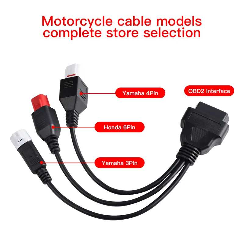 Диагностический кабель OBDII Для Yamaha 3/4 /6 Pin к OBD2 коннектору Инструмент для ремонта автомобилей