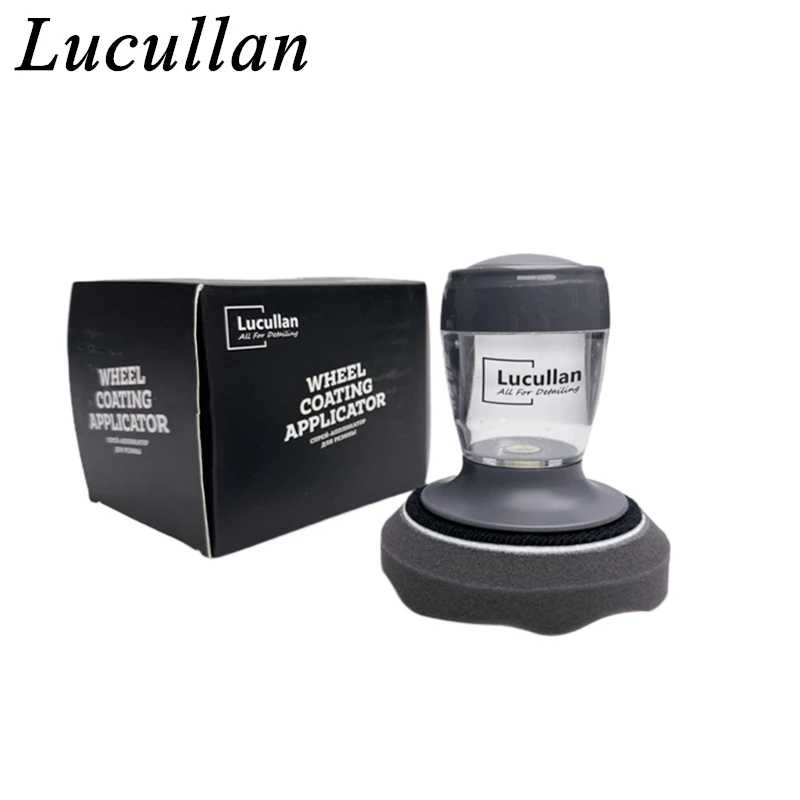 Lucullan Универсальный аппликатор для блеска шин, набор губок для дозирования воска для приборной панели шин, пластиковая повязка Мытье и уход за машиной