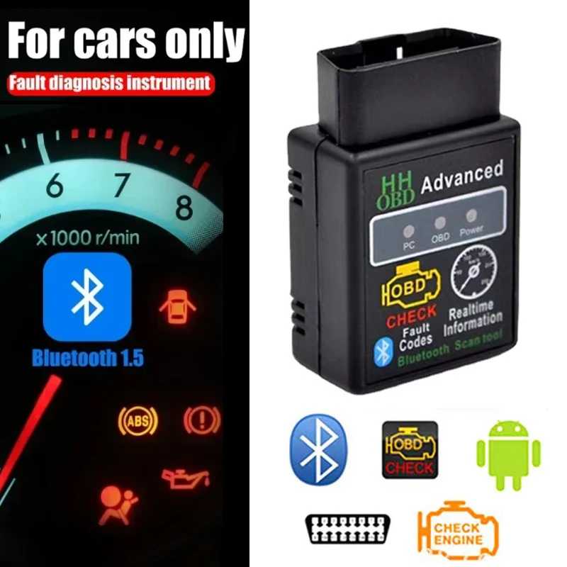 Автомобильный сканер OBD2 Elm327 Bluetooth диагностическое устройство считывания кодов ошибок автомобиля V1.5 OBDII автомобильный диагностический инструмент для Android IOS Инструмент для ремонта автомобилей