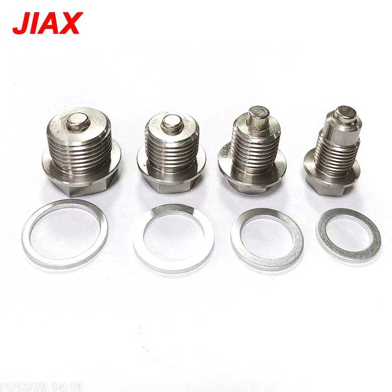 M12 M14x1.5 M16 M18x1.5 M20X1.5 пробка из нержавеющей стали для слива масла с неодимовым магнитом, универсальная автозапчасть Двигатели и детали двигателя