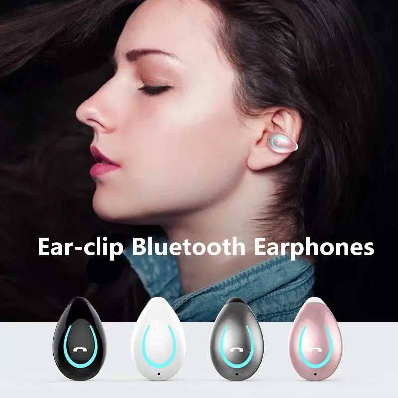 Bluetooth-совместимые наушники-клипсы с открытыми ушами, удобные наушники для маленьких ушей для фитнеса, бега, тренажерного зала, одинарные зажимы для ушей Портативное аудио и видео