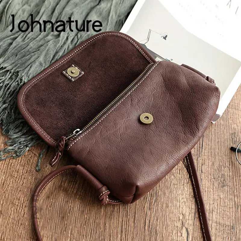 Фотография №3 товара Сумка женская Johnature ручной работы из мягкой натуральной кожи, новинка