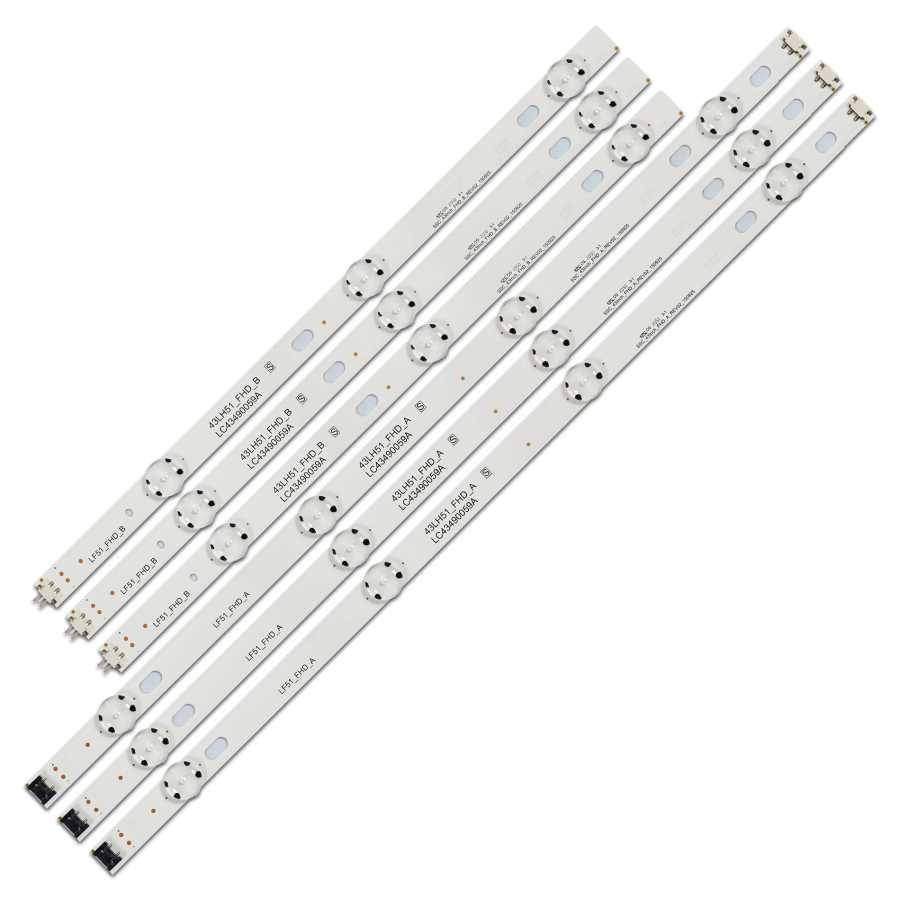НОВАЯ светодиодная лента подсветки для 43LF510V 43LF5100 43LH590 43LH510V 43LH520V 43LH51_FHD_A 43LH51_FHD_B 43LJ515V 43LH570A 43LH513V Крупная бытовая техника