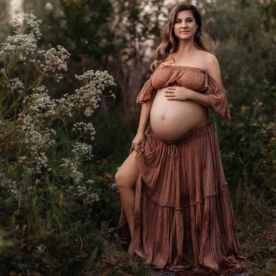 Фотография №4 товара ﻿ Богемное платье для беременных, удобный комплект из мягкого льна
