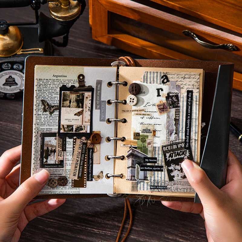 Фотография №3 товара Винтажные наклейки-ленты Journal GO 6x200см для дневников, открыток, декоративной маскировочной