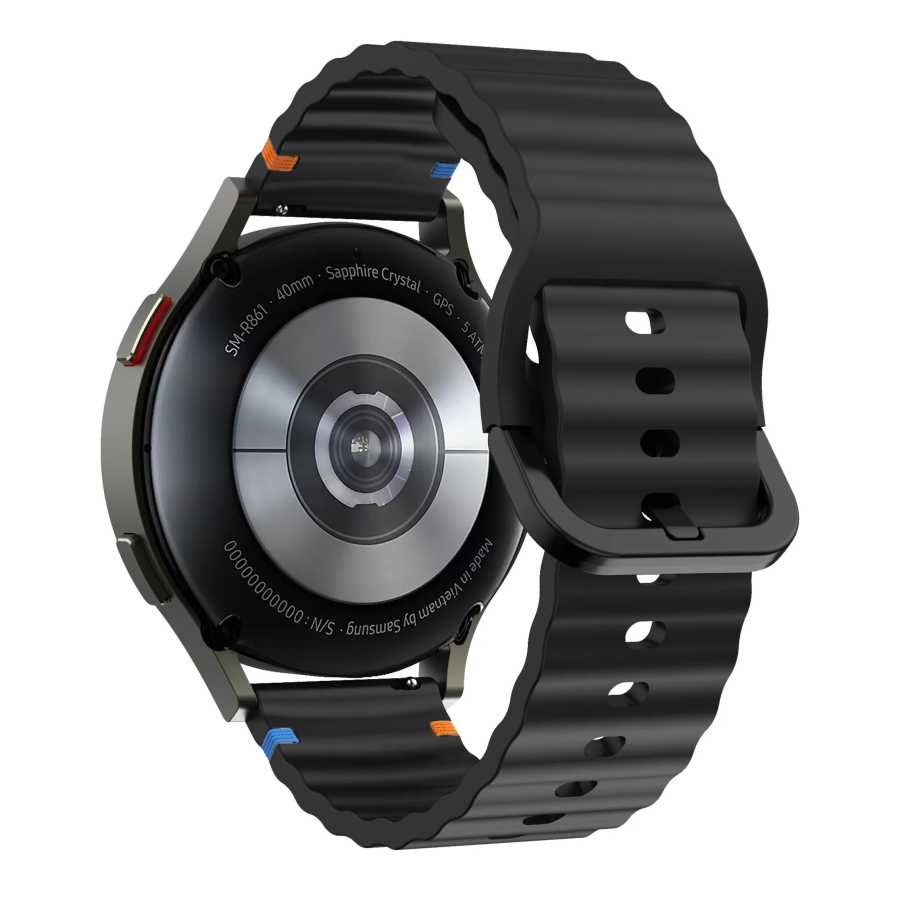Фотография №4 товара Силиконовый ремешок Sport Wave 18/20/22 мм для Garmin Forerunner 970,
