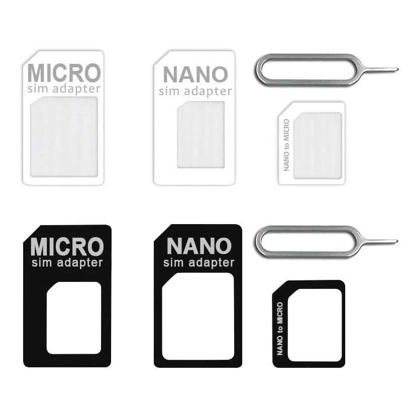 Фотография №1 товара 4-в-1 адаптер для карты Nano SIM, комплект разъемов для стандартных