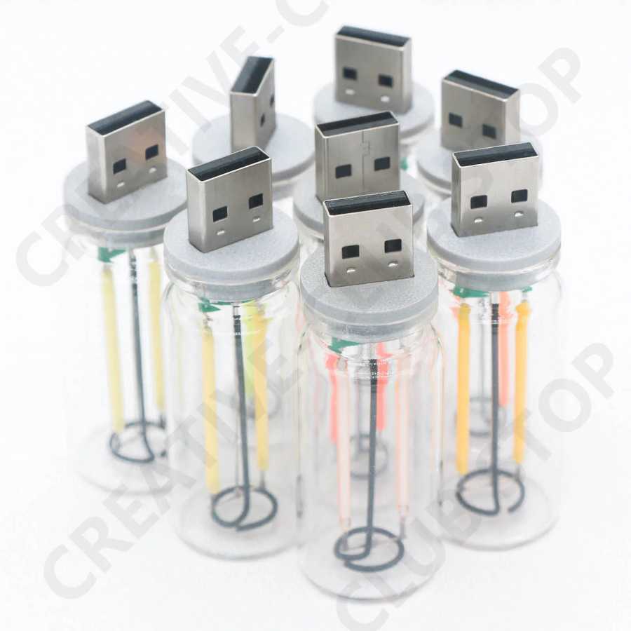 Фотография №2 товара USB сенсорное управление светодиодный ночник атмосферный свет лампа Эдисона лампа