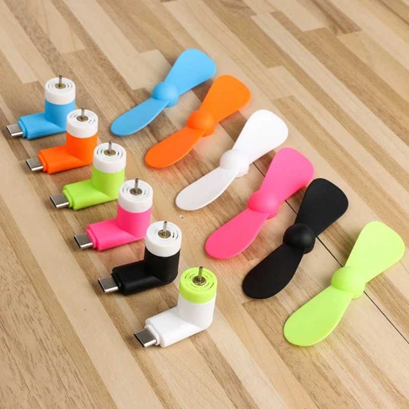 Фотография №5 товара Креативный мини-портативный микровентилятор для мобильного телефона, мини-вентилятор для зарядки сокровища,