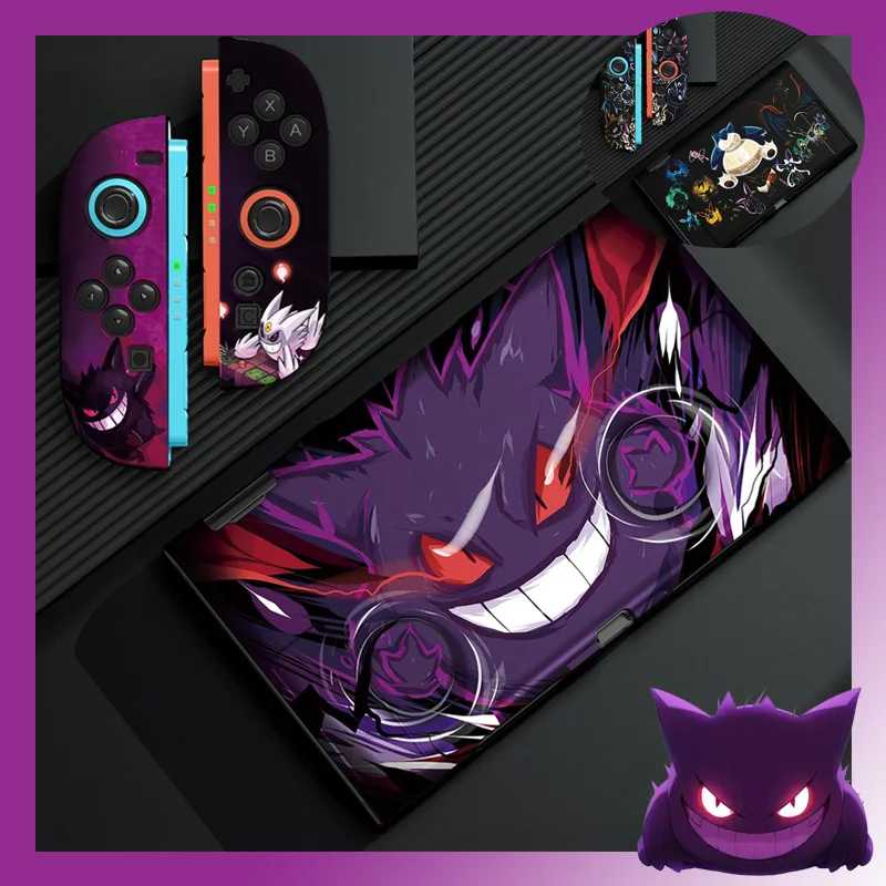 Чехол Gengar с рисунком для игровой консоли Nintendo Switch 2/NS Oled Joy-con, разделенный дизайн, противоударный защитный чехол с защитой от падения Игровые фигурки и трансформеры