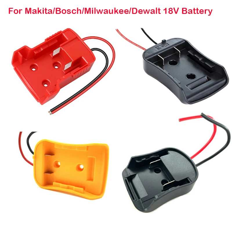 Адаптер для батареи &laquo;сделай сам&raquo; для Makita/Bosch/Milwaukee/Dewalt 18 В, адаптер питания, адаптер &laquo;сделай сам&raquo;, держатель док-станции, провода 14 Awg Детали для электроинструментов