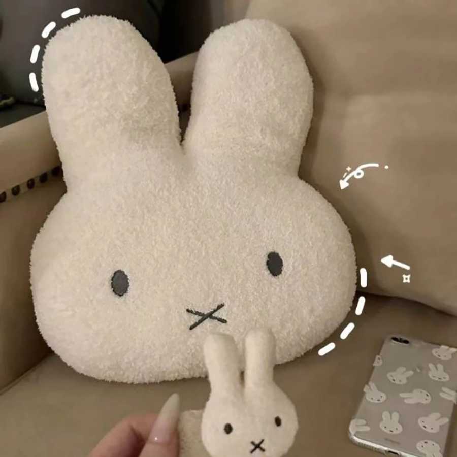 Фотография №5 товара Kawaii Miffy 40 см плюшевая кукла милая плюшевая подушка украшение