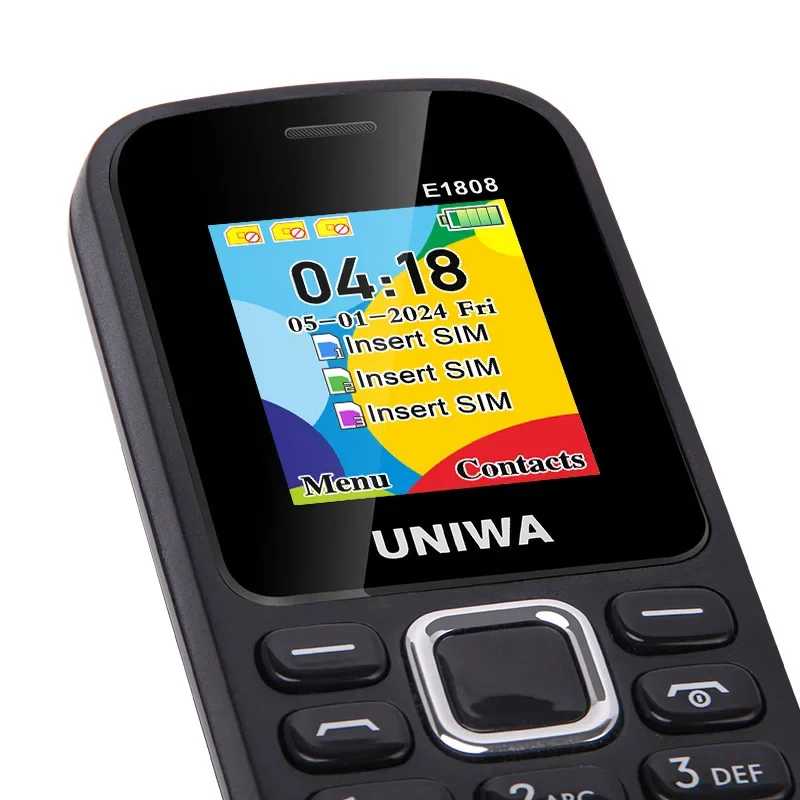 Фотография №3 товара UNIWAE1808 Функция телефона 3 SIM-карты 3, режим ожидания, беспроводной радиофонарик,