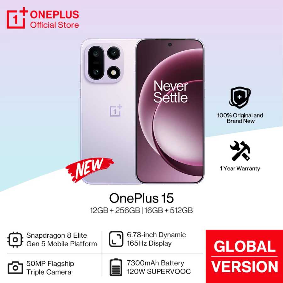 2025 Новый OnePlus 15 Глобальная версия смартфона Snapdragon 8 Elite Gen 5 165Hz Дисплей 7300mAh Батарея 120W SUPERVOOC Зарядка Мобильные телефоны