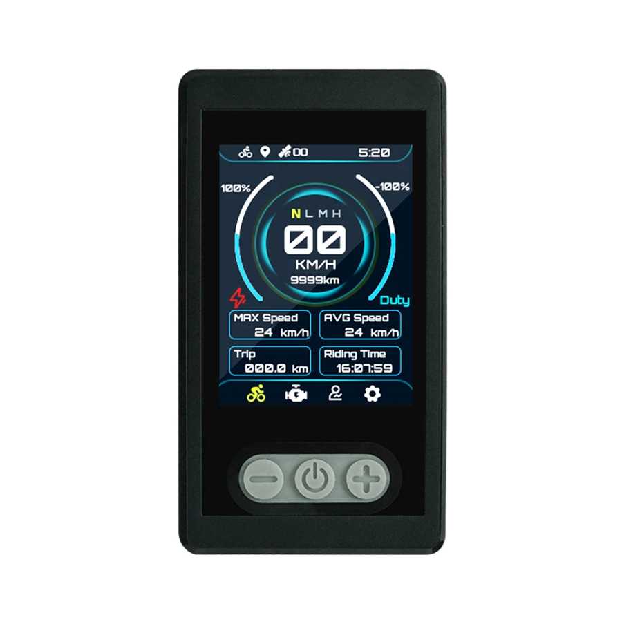 Дисплей Ebike Flipsky Ebike TFT Color Display V2.0 Усовершенствованный дисплей с функцией GPS IP65 Водонепроницаемый для Ebike Ролики, скейтборды