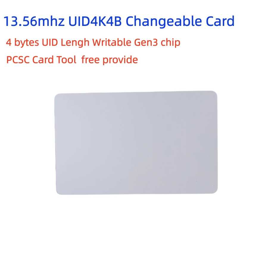 NFC S70 4k Карта RFID с памятью UID, блок 0, 4 байта, GEN3, перезаписываемая, изменяемая, 13.56 МГц, для копирования, клонирования и резервного копирования ключей и токенов Доступ к автоматизации здания