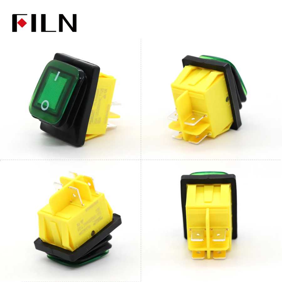Фотография №2 товара FILN 30A 12V 24V 110V 220VLED Кулисный переключатель Водонепроницаемый IP65