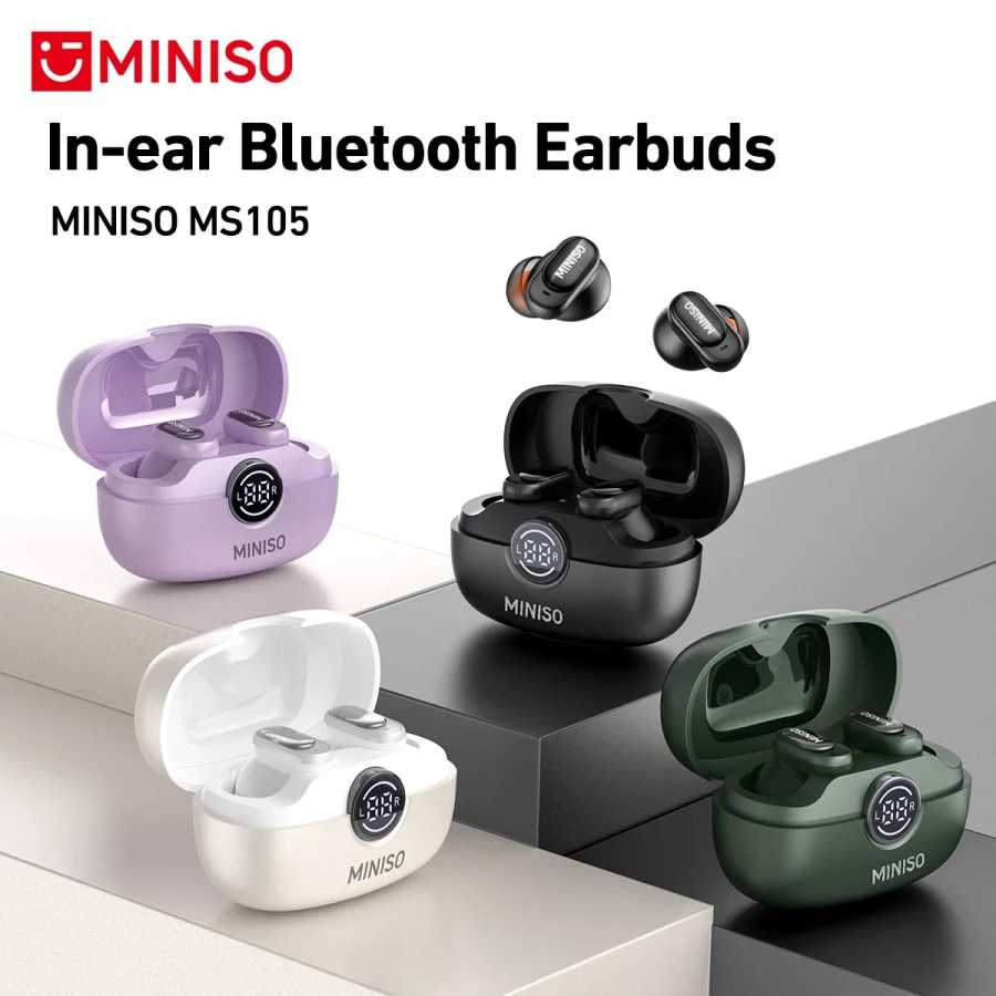 MINISO MS105 Bluetooth наушники-вкладыши мягкие наушники беспроводные наушники водонепроницаемые IPX5 Портативное аудио и видео