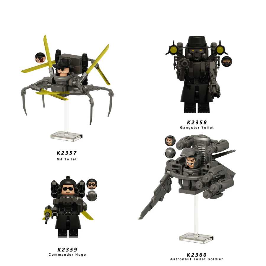 Фотография №1 товара Новые фигурки KDL SWAT Skibidi Toilet Man, аниме-блоки, игрушки TvMan