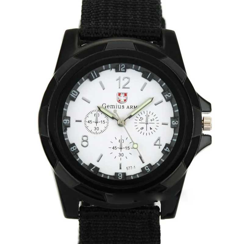 Фотография №2 товара Хит продаж: Мужские модные часы с нейлоновым плетеным ремешком, спортивные