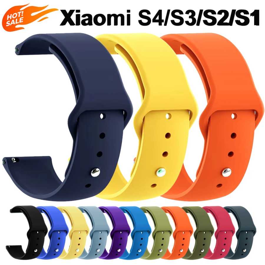 Силиконовый ремешок для Xiaomi Mi Color 2, часы S4 S3 S2 S1, быстросъемный мягкий спортивный ремешок для Xiaomi Watch 2 Pro, браслет, ремешок для часов Аксессуары для часов