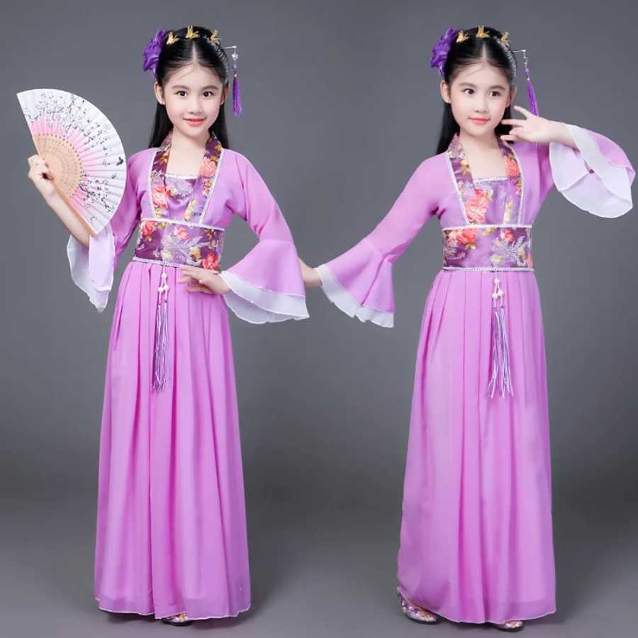Фотография №5 товара Вечерние платья принцессы в этническом стиле Hanfu для девочек, детская