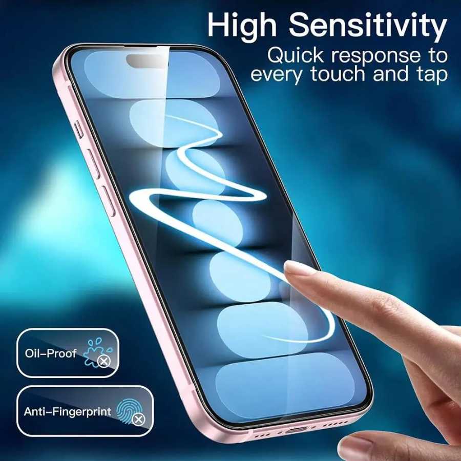 Фотография №3 товара Защитная пленка из закаленного стекла для iPhone 15, 14, 13,
