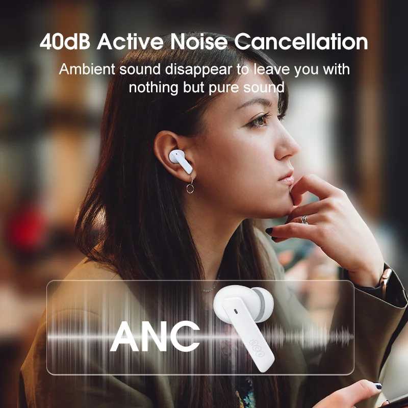 Фотография №1 товара QCY HT05 ANC Беспроводные наушники 40 дБ с шумоподавлением Bluetooth