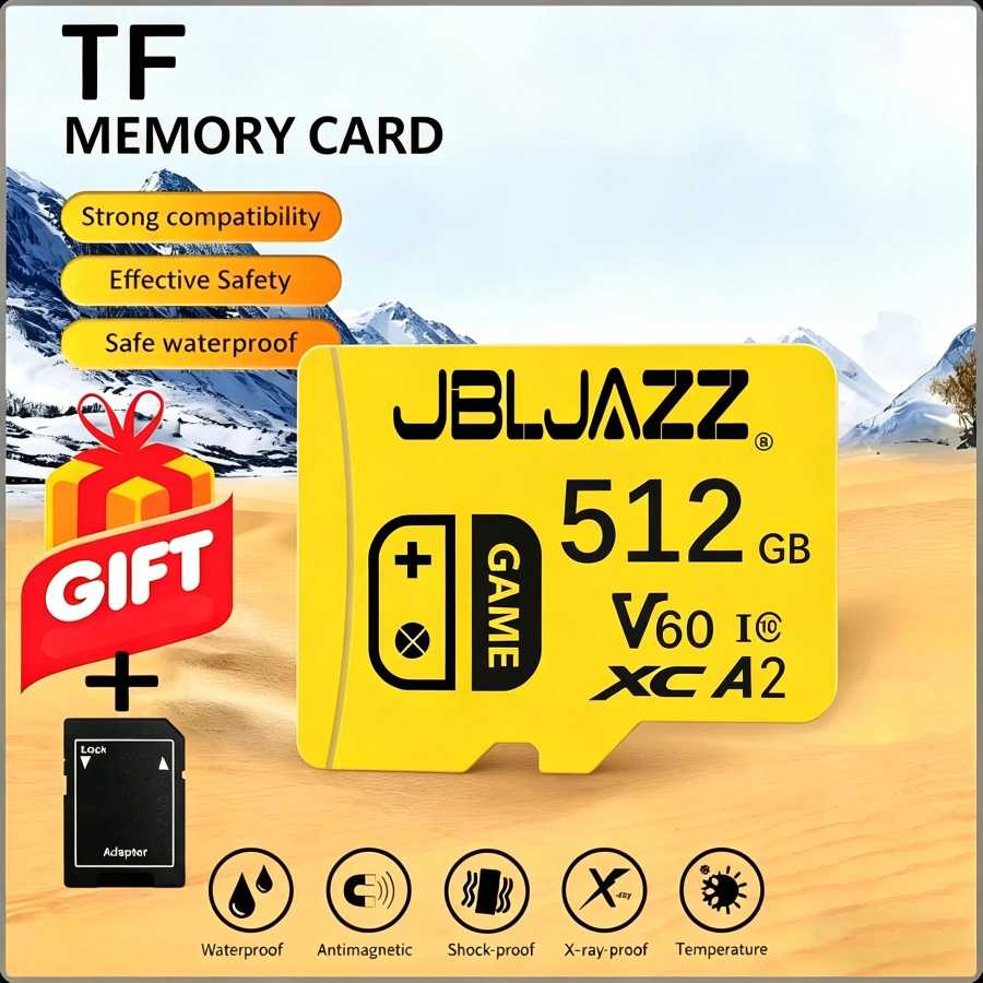 Новая оригинальная карта памяти Micro TF SD 32GB 64GB 128GB 256GB, класс 10 U3 4K, для дронов Xiaomi, телефонов и камер Видеоигры и аксессуары