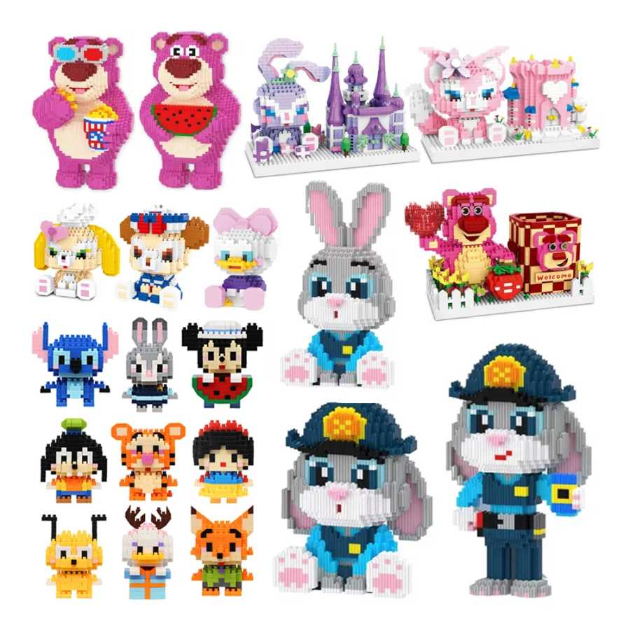Строительные блоки Disney 108 Style Winnie LinaBell, фигурки принцесс СтеллаЛу, мультяшные персонажи, кирпичики, детские сборные игрушки, модель, подарок Конструкторы