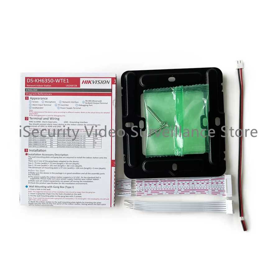 Фотография №2 товара DS-KH6350-WTE1 Hikvision Vedio Intercom 7-дюймовая IP внутренняя станция WIFI монитор