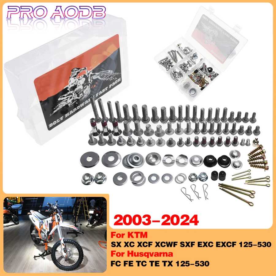 Комплект крепежных болтов из пластика для KTM Husqvarna 125 150 200 250 300 350 400 450 500 530 XCF XCWF SXF EXC EXCF FC FE Модификация & Защита