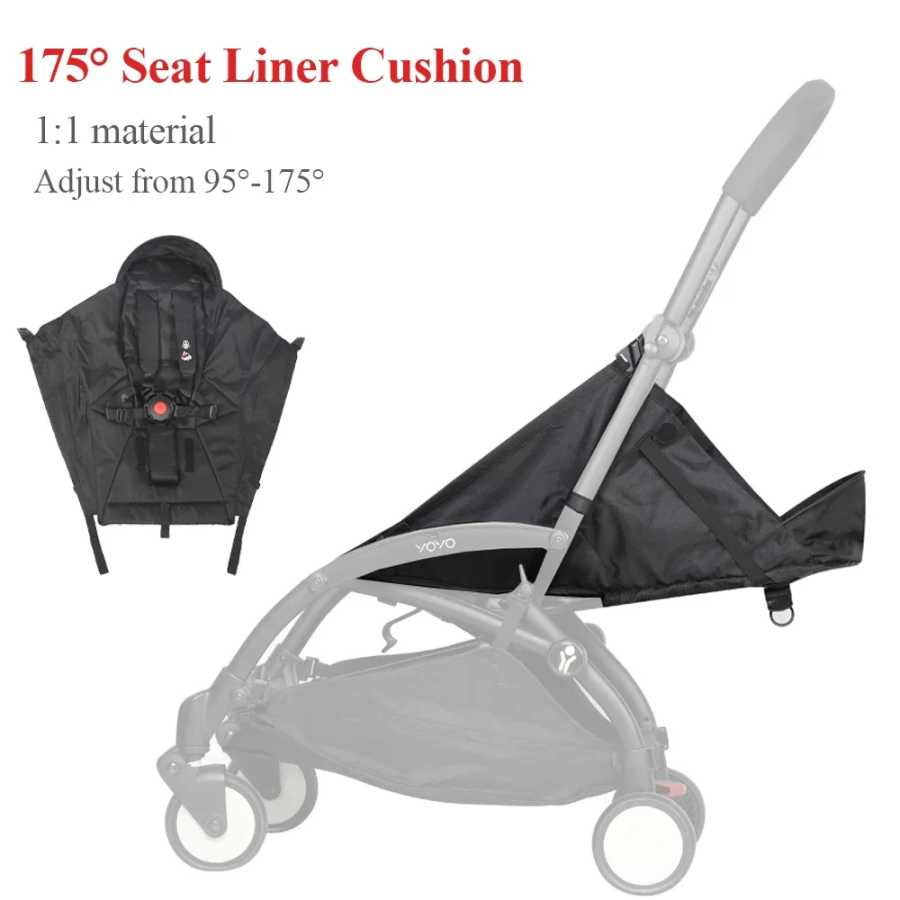 175 &deg; Подушка для сиденья для Babyzen/Yoyo/YOYO2, аксессуары для колясок, регулируемая подушка, оригинальная тканевая ткань, подходит для yoya/Babytime Детские коляски и аксессуары