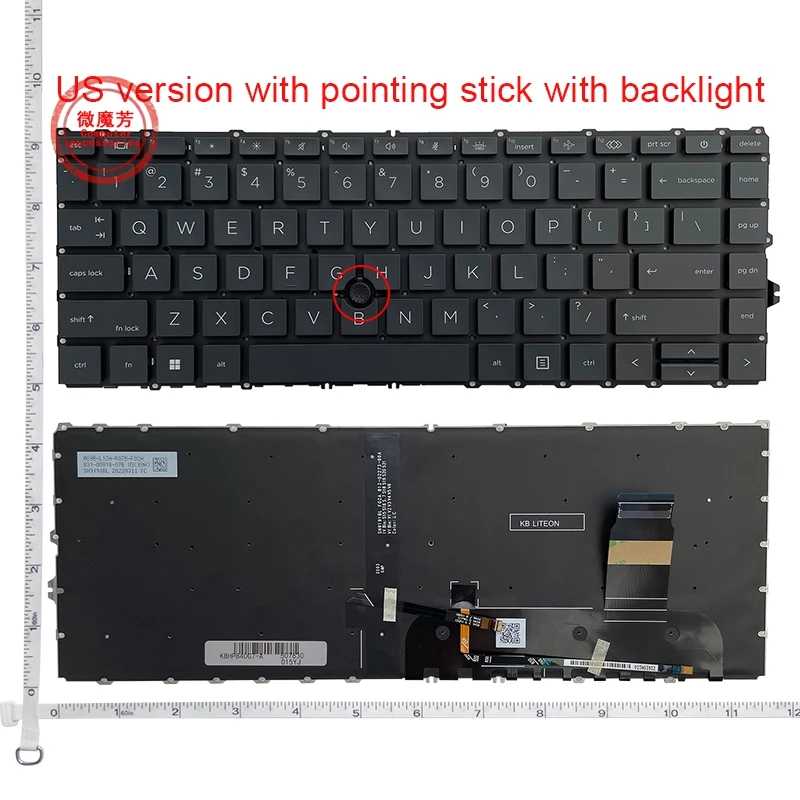 Клавиатура US/RU для HP 840 G7, 840 G8, 845 G7, 845 G8, 745 G7, 745 G8, ZBook 14 G7/G8, ZBook Firefly 14 дюймов G7 G8, HSN-I36C-4 Аксессуары для ноутбуков