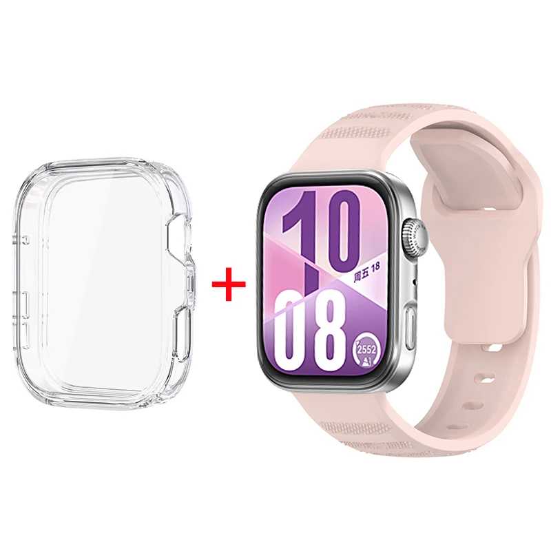 Чехол + силиконовый ремешок для часов Huawei Fit 4 pro, ремешок для умных часов, спортивный браслет Correas для часов huawei, подходит для 4-полосных аксессуаров Аксессуары для часов