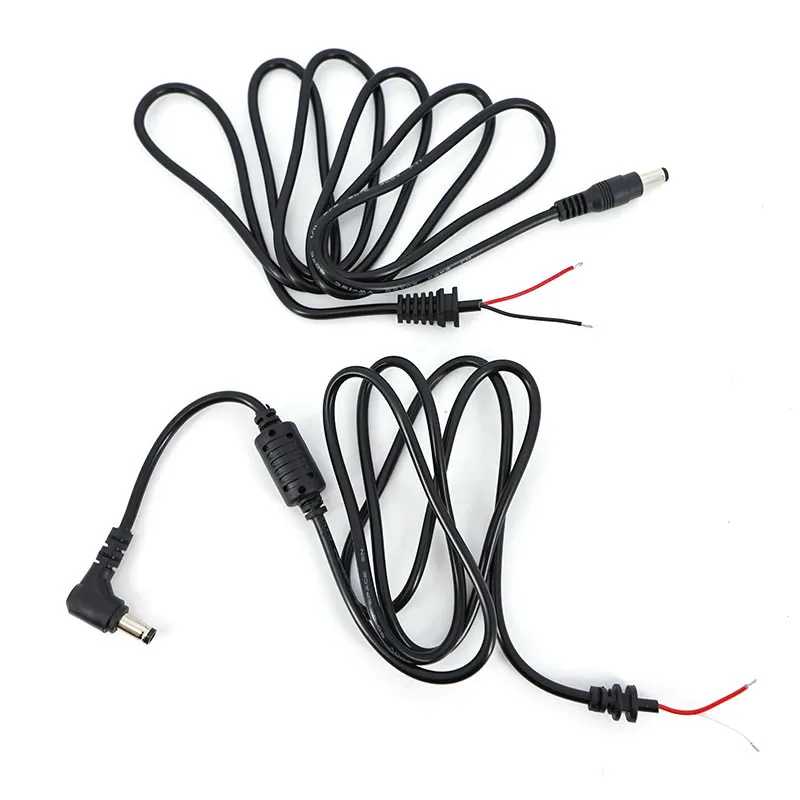 20awg 5A DC 5,5x2,1 мм 5,5x2,5 мм мужское зарядное устройство под прямым углом, удлинительный кабель, разъем для ПК, ноутбука, адаптер, ремонт Доступ к автоматизации здания