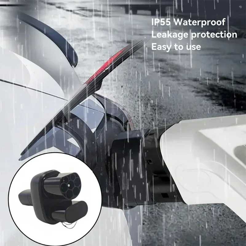 Фотография №5 товара Адаптер FITMPH CCS2+Type 2 для Tesla NACS, адаптер DC&AC 2-в-1,