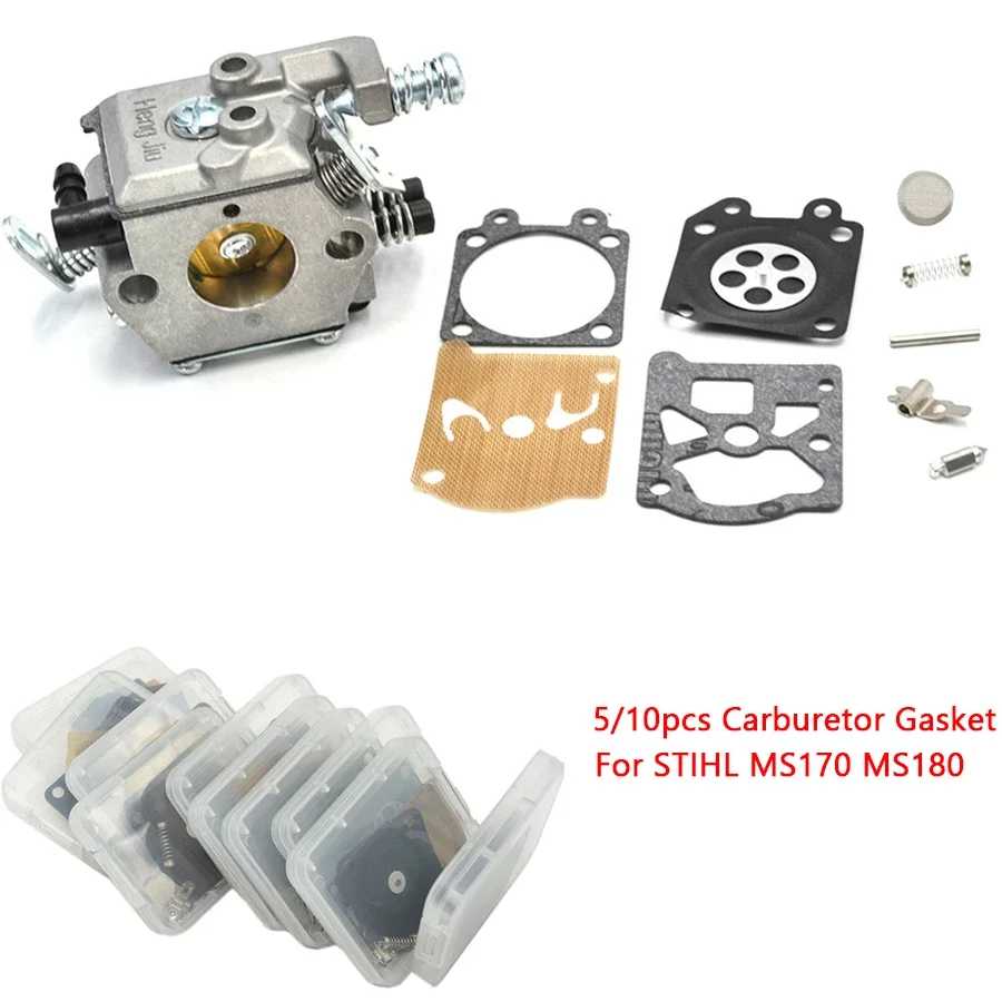 1/2 комплекта ремонтной диафрагмы карбюратора для Stihl MS180 MS170 018 017 MS 180 170 Zama RB-77, запасная часть бензопилы Садовые инструменты